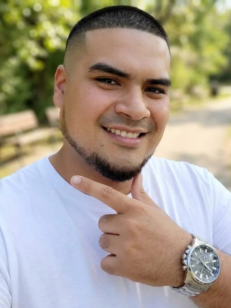 El abogado Stalin Leonardo Vera Ortega, fundador de SLVERA, sonriendo al aire libre